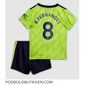 Manchester United Bruno Fernandes #8 Tredjetrøje Børn 2022-23 Kortærmet (+ Korte bukser)
